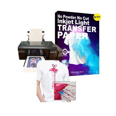 Qualität  Apparel Wholesale Bulk Size DTF Custom Packing Printable Lightweight No Paper A4 Inkjet Cut Transfer For T Shirt usine