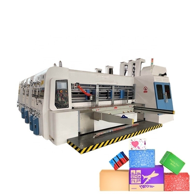 Gewölbte Pappschachtel Flexo-Druck-Herstellungs-Maschine für stellen Farbe-Flexo-Druckmaschine der Kasten-Pappe-2 her